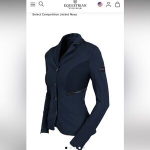 equestrian Stockholm, navy blue competition jacket XL NWT